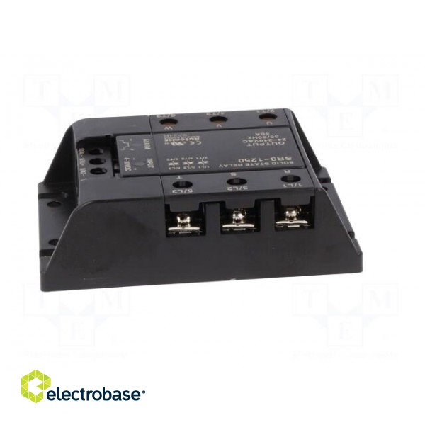 Relay: solid state | 50A | Uswitch: 24÷240VAC | 3-phase | Series: SR3 image 7