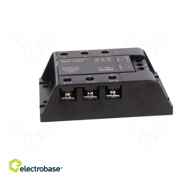 Relay: solid state | Ucntrl: 90÷240VAC | 50A | 24÷240VAC | 3-phase image 3
