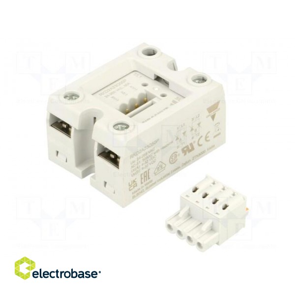 Relay: solid state | 50A | Uswitch: 24÷265VAC | 2-phase | Series: RK image 1