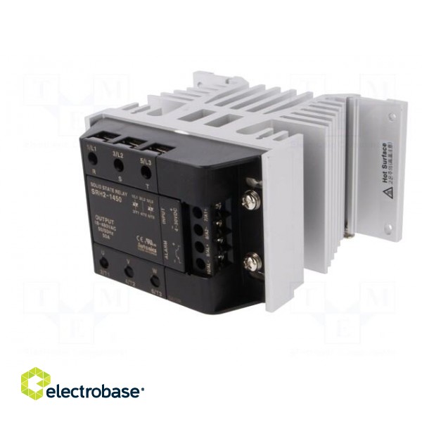 Relay: solid state | Ucntrl: 4÷30VDC | 50A | 48÷480VAC | 3-phase | DIN image 2