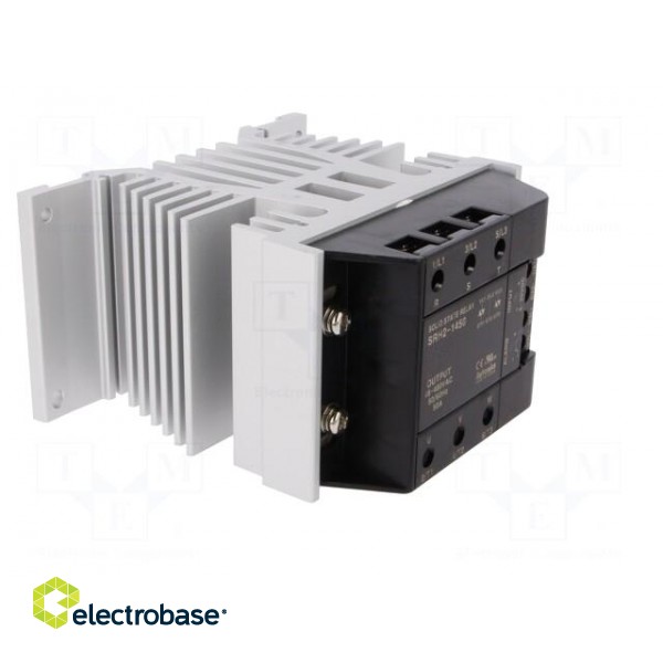 Relay: solid state | Ucntrl: 4÷30VDC | 50A | 48÷480VAC | 3-phase | DIN paveikslėlis 8