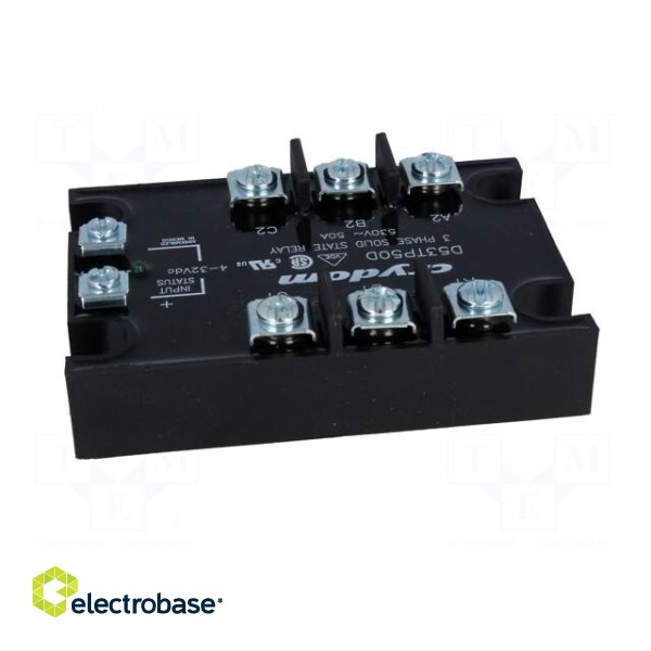 Relay: solid state | 50A | Uswitch: 48÷530VAC | 3-phase | -40÷80°C image 7