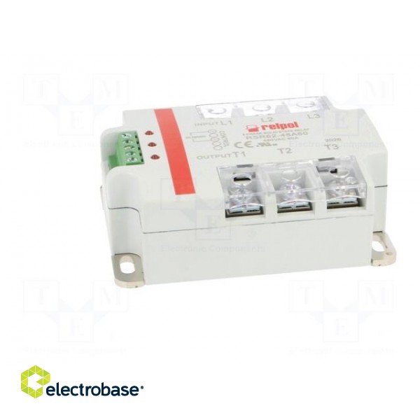Relay: solid state | 60A | Uswitch: 24÷530VAC | 3-phase | Series: RSR62 фото 3