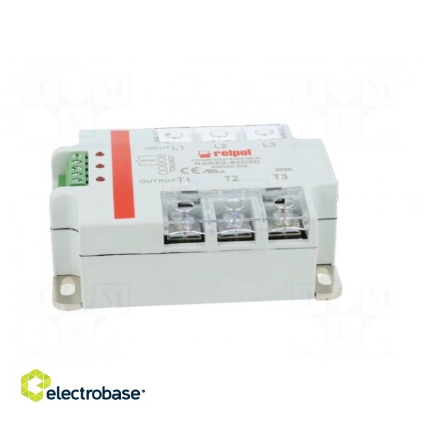Relay: solid state | 60A | Uswitch: 24÷660VAC | 3-phase | Series: RSR62 фото 3