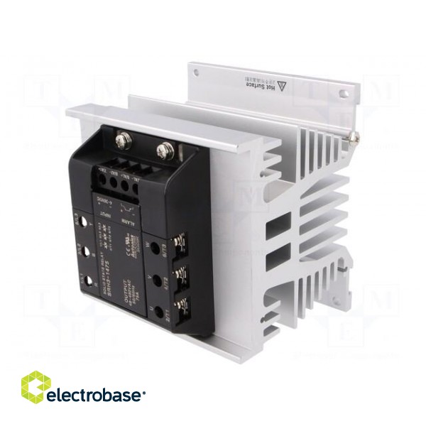 Relay: solid state | Ucntrl: 4÷30VDC | 75A | 48÷480VAC | 3-phase | DIN image 1