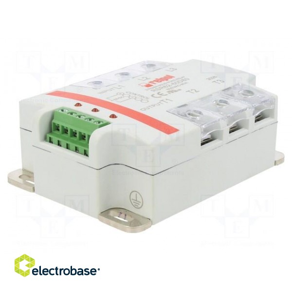 Relay: solid state | 80A | Uswitch: 24÷660VAC | 3-phase | Series: RSR62 image 1