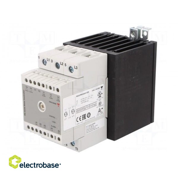 Relay: solid state | Ucntrl: 0÷10VDC | 40A | 180÷660VAC | 2-phase | IP20 фото 1