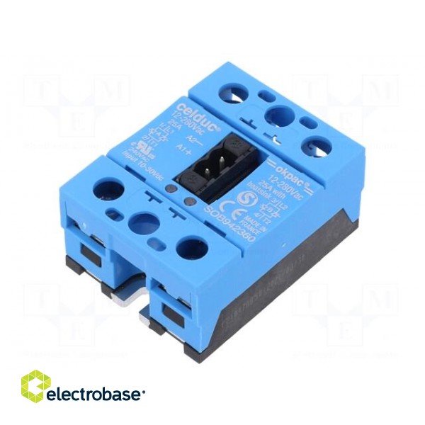 Relay: solid state | 25A | Uswitch: 12÷280VAC | 2-phase | Series: SOB image 1