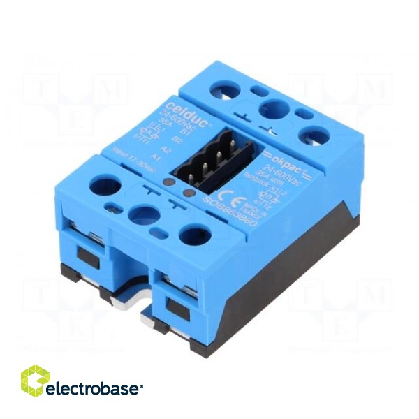 Relay: solid state | 35A | Uswitch: 24÷600VAC | 2-phase | Series: SOB image 1