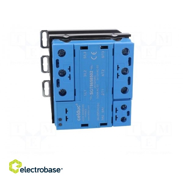 Relay: solid state | 24A | Uswitch: 24÷520VAC | 3-phase | Series: SGT8 image 9