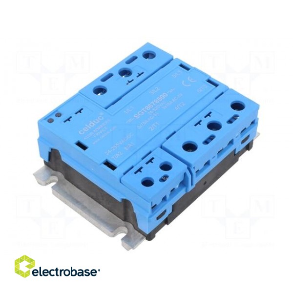 Relay: solid state | 75A | Uswitch: 24÷520VAC | 3-phase | Series: SGT8 image 1
