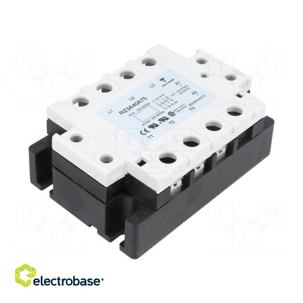 Relay: solid state | 75A | Uswitch: 24÷440VAC | 3-phase | -30÷80°C image 1