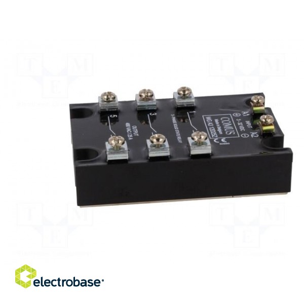 Relay: solid state | Ucntrl: 3÷32VDC | 25A | 24÷480VAC | 3-phase image 3
