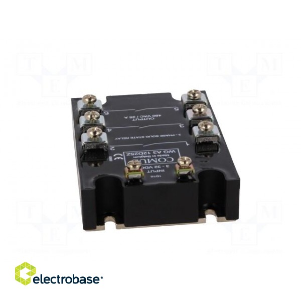 Relay: solid state | Ucntrl: 3÷32VDC | 25A | 24÷480VAC | 3-phase image 5