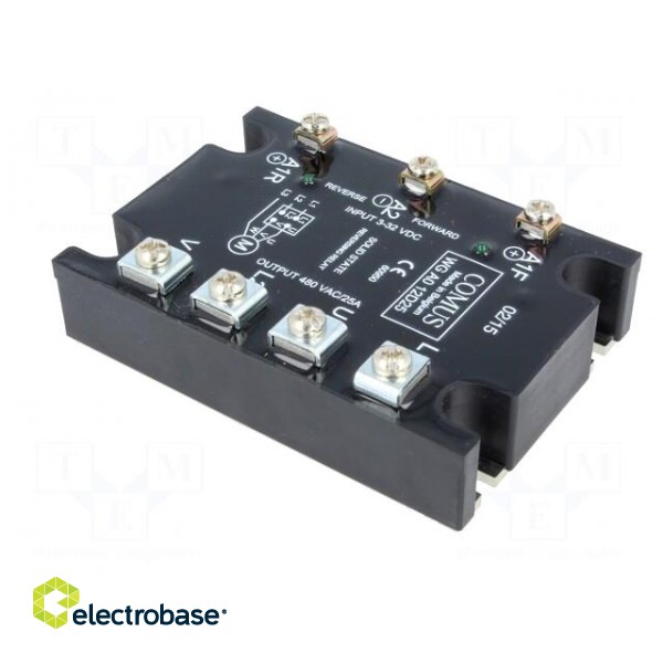 Relay: solid state | 25A | Uswitch: 48÷480VAC | 3-phase,reversing image 4