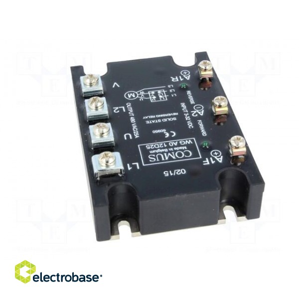Relay: solid state | 25A | Uswitch: 48÷480VAC | 3-phase,reversing image 5