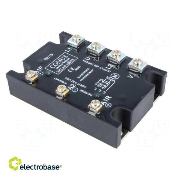 Relay: solid state | 25A | Uswitch: 48÷480VAC | 3-phase,reversing image 8