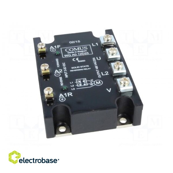 Relay: solid state | 25A | Uswitch: 48÷480VAC | 3-phase,reversing image 9
