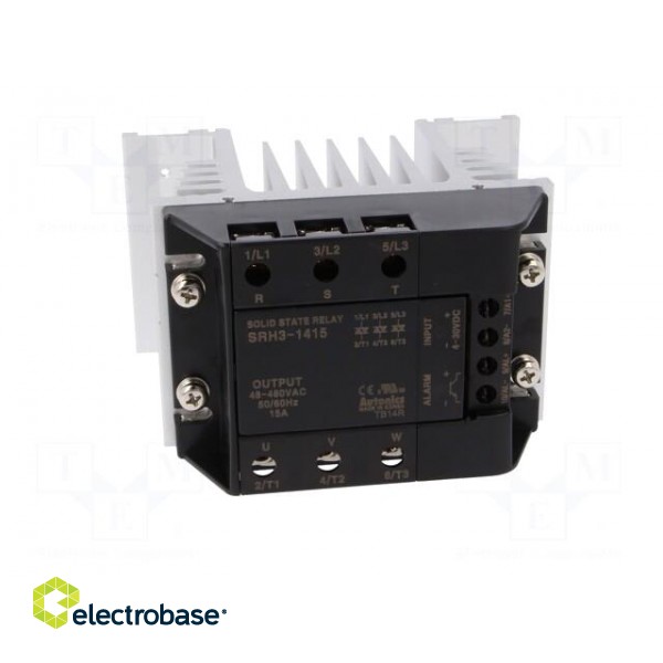 Relay: solid state | Ucntrl: 4÷30VDC | 15A | 48÷480VAC | 3-phase | DIN image 9