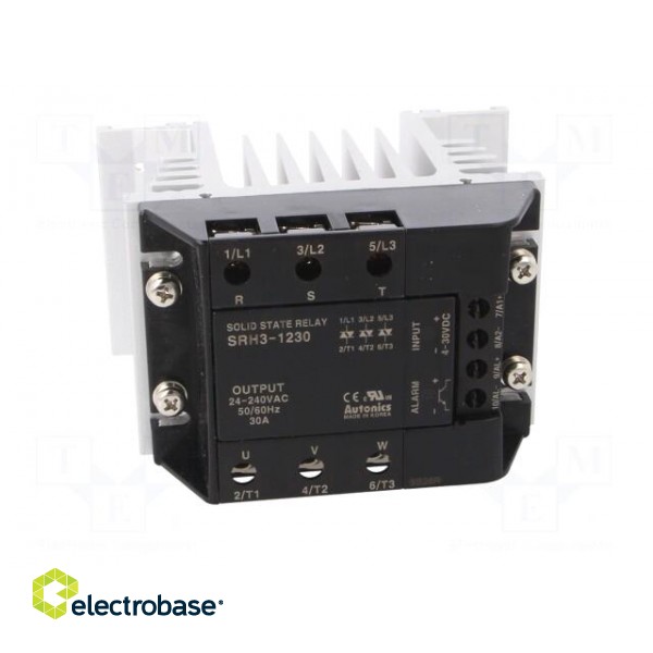 Relay: solid state | Ucntrl: 4÷30VDC | 30A | 24÷240VAC | 3-phase | DIN image 10