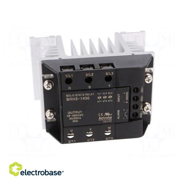 Relay: solid state | Ucntrl: 4÷30VDC | 30A | 48÷480VAC | 3-phase | DIN image 10