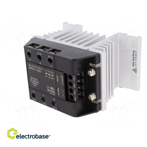 Relay: solid state | Ucntrl: 4÷30VDC | 30A | 48÷480VAC | 3-phase | DIN paveikslėlis 3