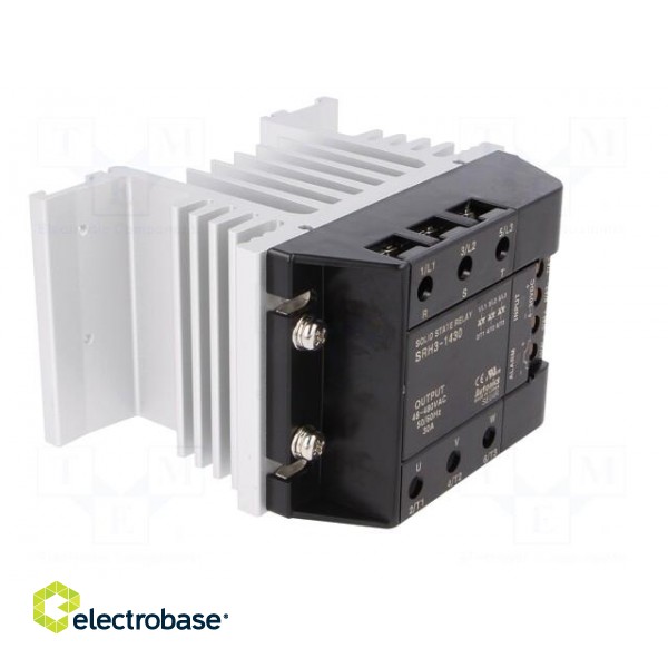Relay: solid state | Ucntrl: 4÷30VDC | 30A | 48÷480VAC | 3-phase | DIN paveikslėlis 9