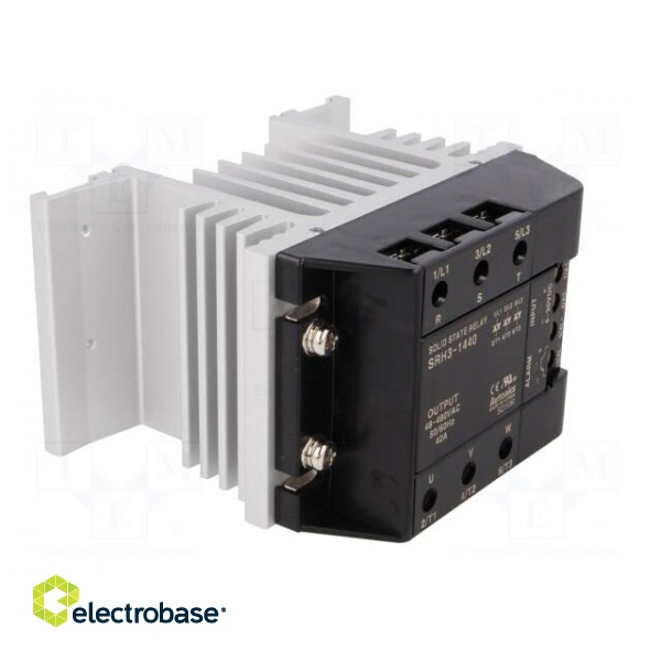 Relay: solid state | Ucntrl: 4÷30VDC | 40A | 48÷480VAC | 3-phase | DIN image 9