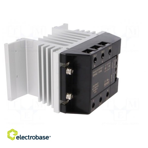 Relay: solid state | Ucntrl: 4÷30VDC | 40A | 48÷480VAC | 3-phase | DIN image 9