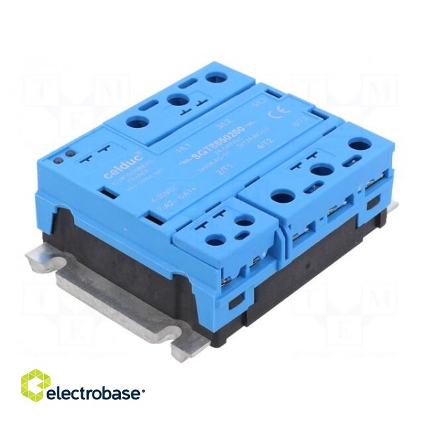 Relay: solid state | 50A | Uswitch: 24÷640VAC | 3-phase | Series: SGT8 фото 1
