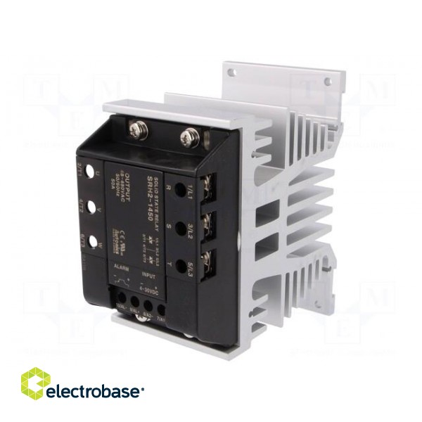 Relay: solid state | Ucntrl: 4÷30VDC | 50A | 48÷480VAC | 3-phase | DIN paveikslėlis 1