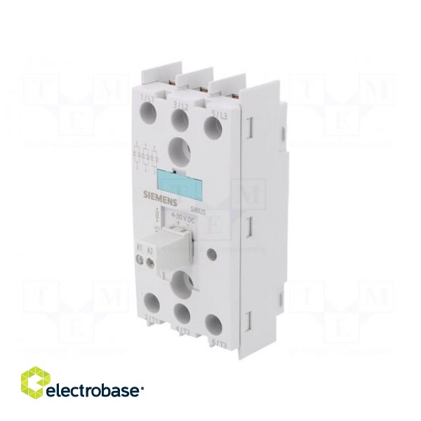 Relay: solid state | Ucntrl: 4÷30VDC | 55A | 48÷600VAC | 3-phase image 1