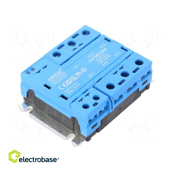 Relay: solid state | 75A | Uswitch: 24÷660VAC | 3-phase | Series: SGT9 image 1