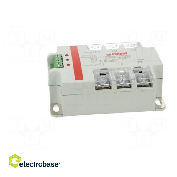 Relay: solid state | 25A | Uswitch: 24÷660VAC | 3-phase | Series: RSR62 image 3