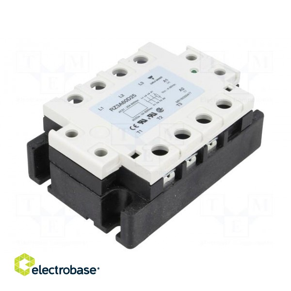 Relay: solid state | Ucntrl: 4÷32VDC | 25A | 42÷660VAC | 3-phase | IP00 image 1
