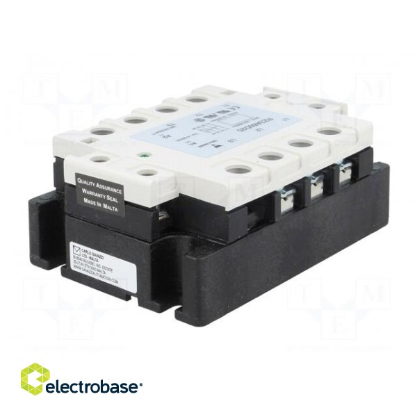 Relay: solid state | Ucntrl: 4÷32VDC | 25A | 42÷660VAC | 3-phase | IP00 image 6