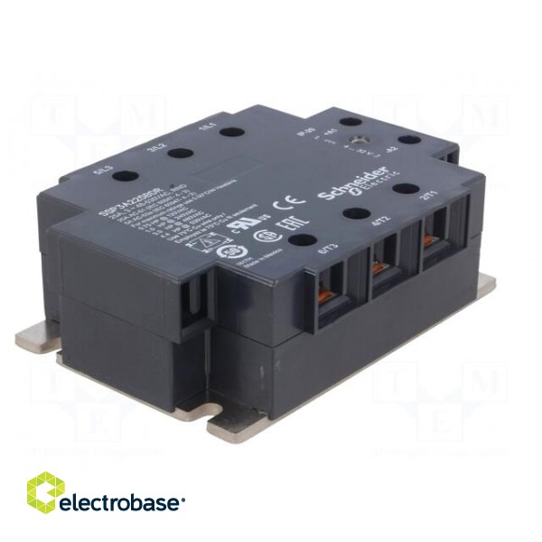 Relay: solid state | Ucntrl: 4÷32VDC | 25A | 48÷530VAC | 3-phase | IP20 фото 2