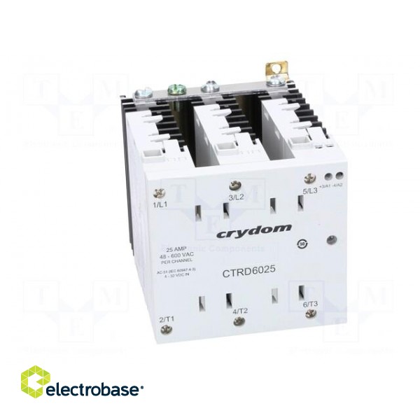 Relay: solid state | 25A | Uswitch: 48÷600VAC | 3-phase | Series: CTR paveikslėlis 9