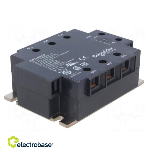 Relay: solid state | Ucntrl: 4÷32VDC | 50A | 48÷530VAC | 3-phase | IP20 image 2