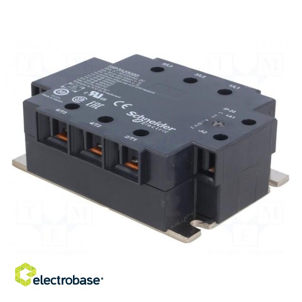 Relay: solid state | Ucntrl: 4÷32VDC | 50A | 48÷530VAC | 3-phase | IP20 image 4