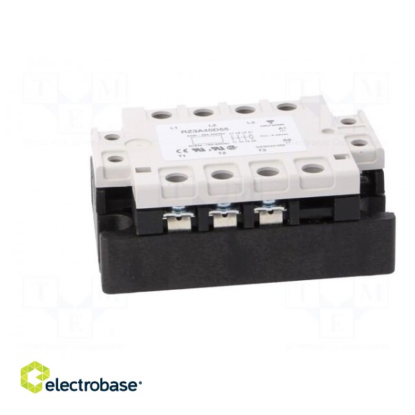 Relay: solid state | Ucntrl: 4÷32VDC | 55A | 24÷440VAC | 3-phase | IP00 фото 3
