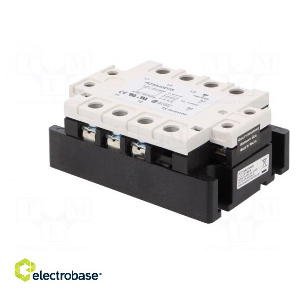 Relay: solid state | Ucntrl: 4÷32VDC | 75A | 24÷440VAC | 3-phase | IP00 фото 4