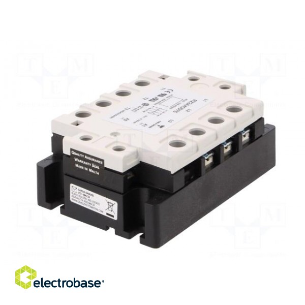 Relay: solid state | Ucntrl: 4÷32VDC | 75A | 24÷440VAC | 3-phase | IP00 фото 6