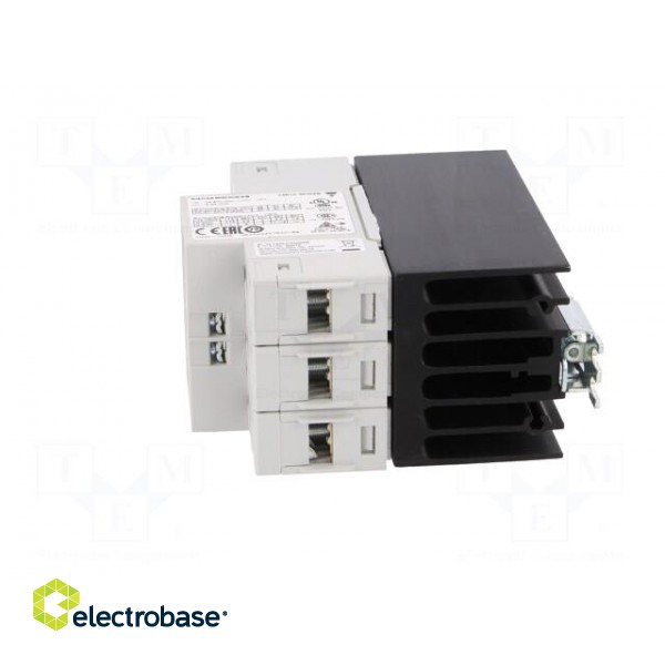 Relay: solid state | Ucntrl: 5÷32VDC | 20A | 42÷660VAC | 3-phase | IP20 фото 3