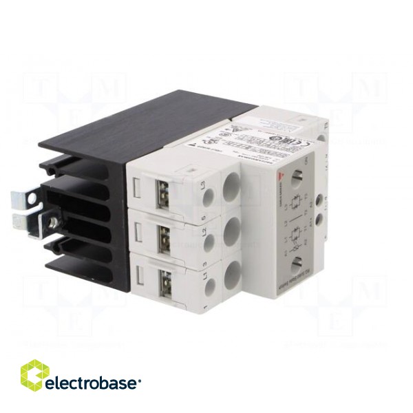 Relay: solid state | Ucntrl: 5÷32VDC | 25A | 42÷660VAC | 2-phase | IP20 image 8