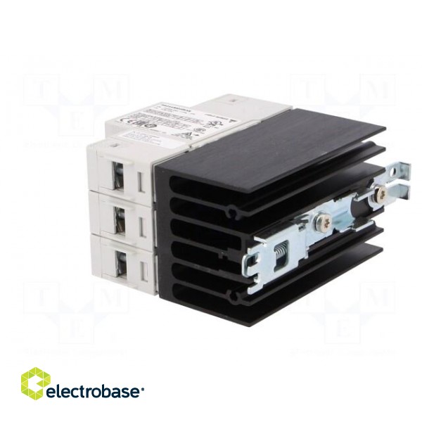 Relay: solid state | Ucntrl: 5÷32VDC | 25A | 42÷660VAC | 2-phase | IP20 image 4