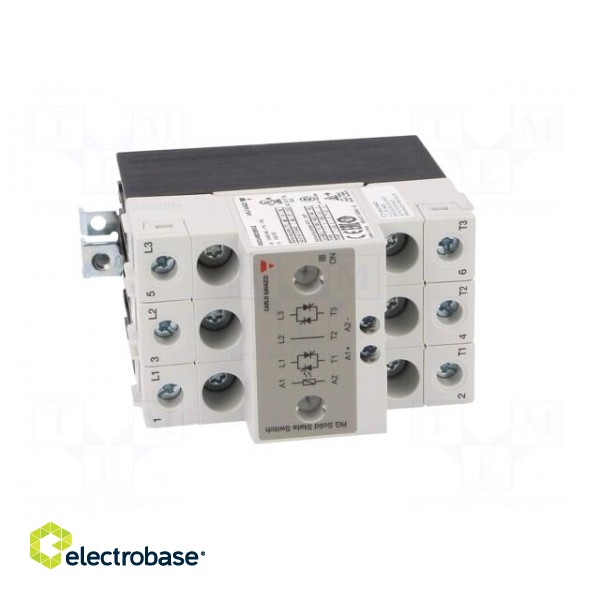 Relay: solid state | Ucntrl: 5÷32VDC | 25A | 42÷660VAC | 2-phase | IP20 image 9