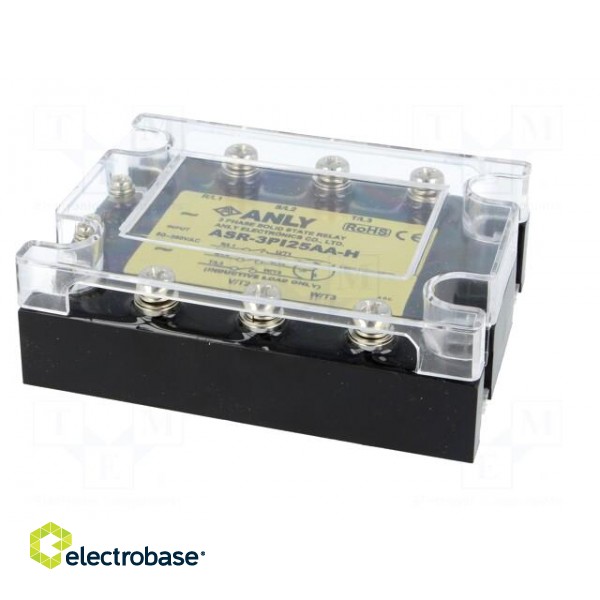 Relay: solid state | Ucntrl: 80÷280VAC | 25A | 48÷480VAC | 3-phase фото 3