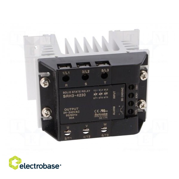 Relay: solid state | Ucntrl: 90÷240VAC | 30A | 24÷240VAC | 3-phase | DIN paveikslėlis 10