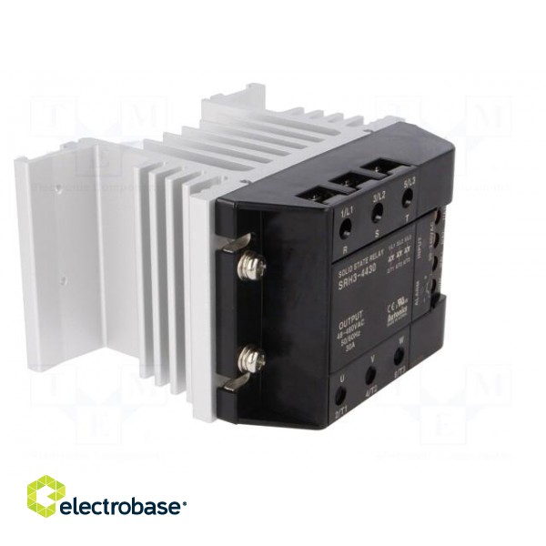Relay: solid state | Ucntrl: 90÷240VAC | 30A | 48÷480VAC | 3-phase | DIN paveikslėlis 9